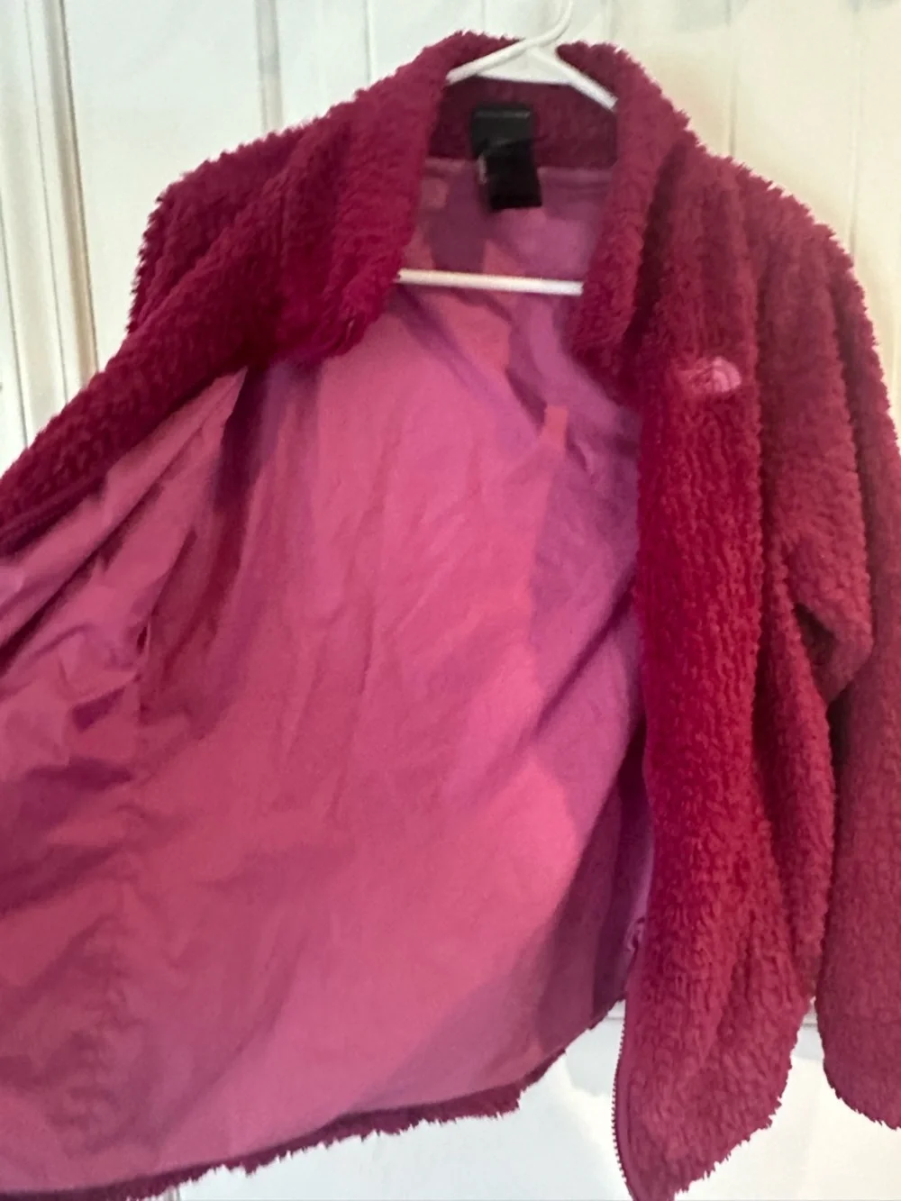 The North Face Kids Berry laurel Sherpa Fleece full zip Jacket
